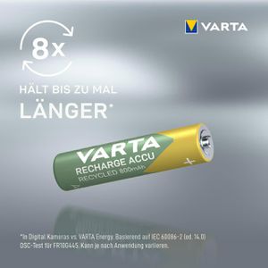 Produktbild für Akku Varta Recycled 56813, 1,2 V, 800 mAh