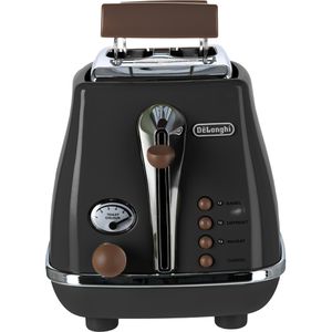 Produktbild für Toaster DeLonghi Icona Vintage, CTOV 2103.BK, mit 6 Röststufen