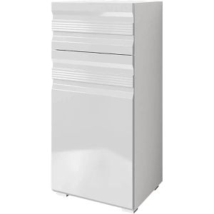 Produktbild für Badschrank Vicco Fredd, mit 4 Füßen, weiß hochglanz