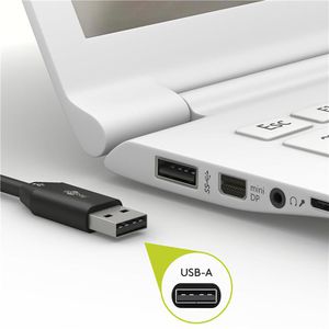 Produktbild für Ladekabel Goobay 72906, schwarz, 2m