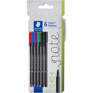 Fineliner Staedtler Triplus 334 C6, farbig sortiert
