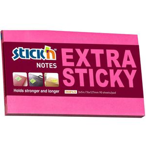 Haftnotizen Stickn Extra Sticky Notes, neonpink