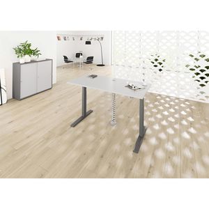 Produktbild für Schreibtisch Hammerbacher XMKA 19, lichtgrau / graphit