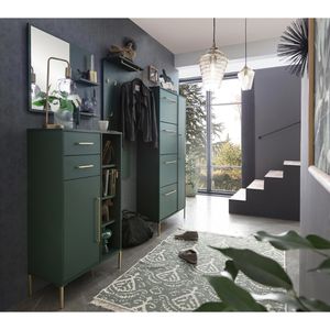Produktbild für Highboard Schildmeyer Kent 151130, waldgrün, aus Holz