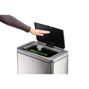 Produktbild für Mülleimer Durable 342423, No Touch, Sensor, silber