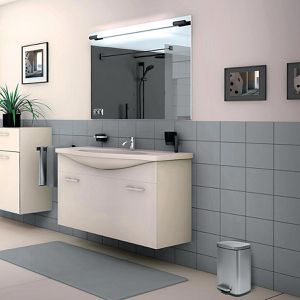 Produktbild für Mülleimer Spirella Akira, 10.19833, silber matt