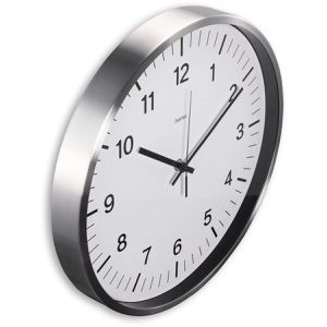 Produktbild für Wanduhr Hama Java, Metall, analog, Funkuhr