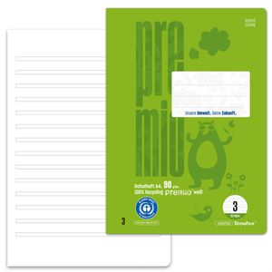 Produktbild für Schulheft Staufen Premio, 040784003, für 3. Klasse, A4