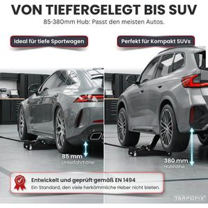 Produktbild für Rangierwagenheber Tarpofix WGH-25-SW, schwarz