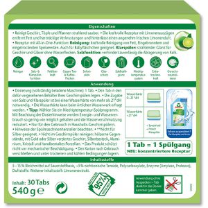 Produktbild für Spülmaschinentabs Frosch Limonen All-In-1