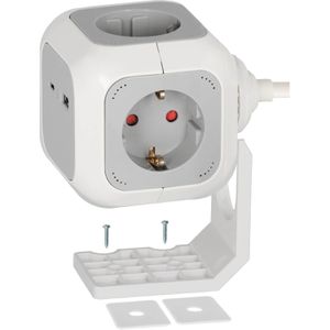 Produktbild für Steckdosenwürfel Brennenstuhl ALEA-Power, weiß / grau