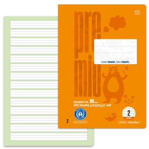 Schulheft Staufen Premio, 040784002, Recycling, A4