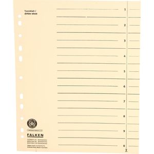 Trennblätter Falken 80001845, A4