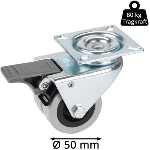 Produktbild für Apparaterolle Dörner+Helmer 778100, mit Anschraubplatte