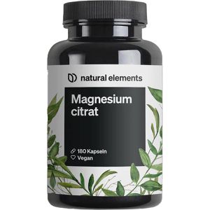 Magnesium natural-elements Citrat, 180 Kapseln
