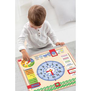 Produktbild für Lernspielzeug Goula 51309, Kalenderuhr Großformat