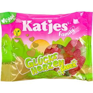 Fruchtgummis Katjes Family Glücks Herzen Sauer