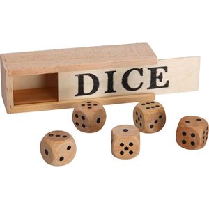 Würfel Philos 7001, Holzwürfel, braun