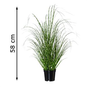 Produktbild für Kunstpflanze Creativ-green Miscanthus Zebrinus