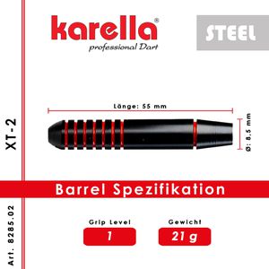 Produktbild für Dartpfeile Karella XT-2 Steel, 8285.02