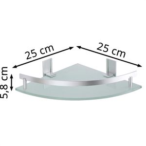 Produktbild für Duschablage MSV Tabarca Bad Regal, verchromt