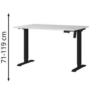 Produktbild für Schreibtisch Germania Profi 3.0, 8022-581, lichtgrau / schwarz