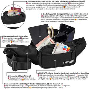 Produktbild für Bauchtasche Pedea Trend Gr. M, 60065001, Polyester, schwarz