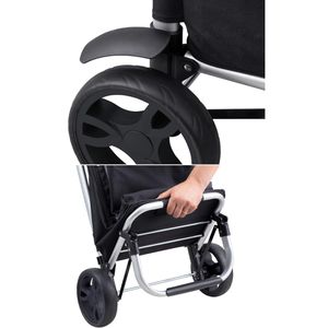 Produktbild für Einkaufstrolley Meister schwarz, klappbar