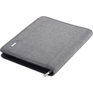 Produktbild für Schreibmappe Alassio 30116, Lazio, grau, Polyester