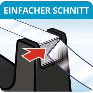 Produktbild für Klebebandabroller Tesa 57422 Easy Cut, rot/blau
