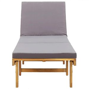 Produktbild für Sonnenliege vidaXL 46491, aus Holz / Stoff
