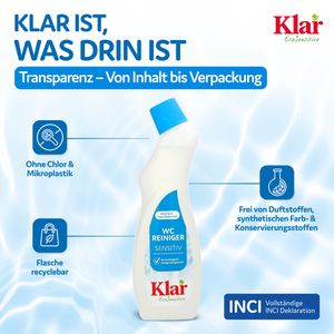 Produktbild für WC-Reiniger Klar Sensitiv, flüssig