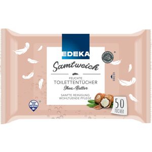 Produktbild für Feuchtes-Toilettenpapier Edeka Samtweich, Shea Butter