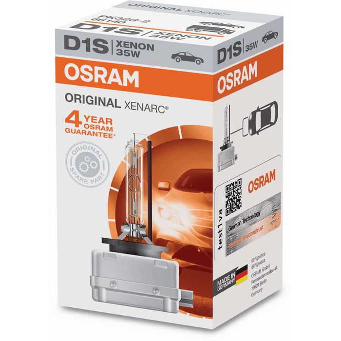 OSRAM Auto-Lampe Xenarc Original 66140, D1S, Xenon, 85V / 35W