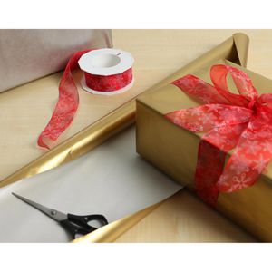 Produktbild für Geschenkband Präsent Frosty, rot