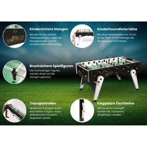 Produktbild für Tischkicker Garlando MasterCup Kids, mit Teleskopstangen