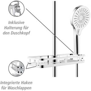 Produktbild für Duschablage Wenko Liberta, verchromt