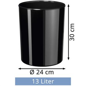 Produktbild für Papierkorb Han 18130-13, i-Line, schwarz