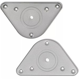 Produktbild für Tischbein vidaXL 242142, silber aus Metall