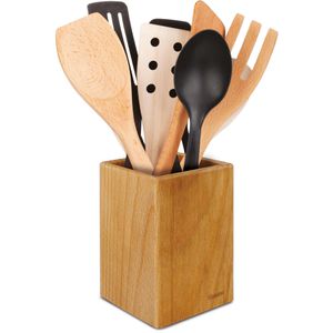 Küchenutensilienhalter Metaltex 580095000, Buchenholz