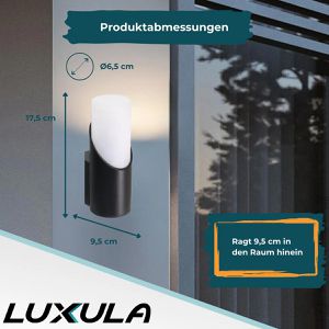 Produktbild für Wandleuchte Luxula LX700200, aus Aluminium, für außen (IP44)