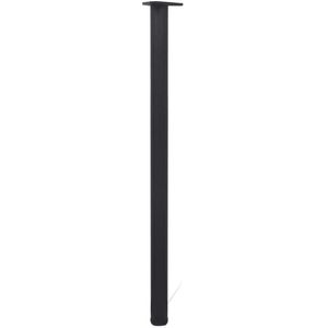 Tischbein vidaXL 242150, schwarz aus Metall