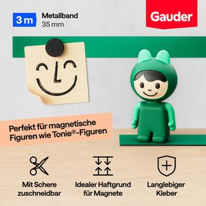 Produktbild für Magnetband Gauder Metallband, grün