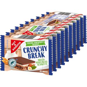 Waffeln Gut&Günstig Crunchy Break Milch-Haselnuss-Schnitte