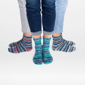 Produktbild für Häkelgarn Gründl 6229-01, Sockenwolle Trio print, blau mix
