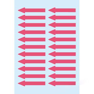 Hinweisetiketten Herma 4143, Pfeile leuchtrot