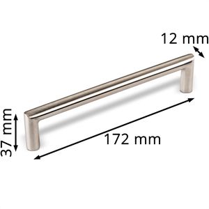 Produktbild für Möbelgriffe SO-TECH E11, silber, aus Edelstahl
