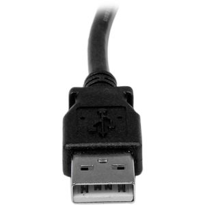Produktbild für USB-Kabel StarTech USBAB1ML USB 2.0 90°, 1 m, schwarz