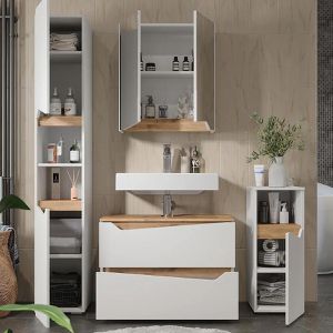 Produktbild für Badmöbel-Set Vicco Marelle, weiß, 4-teilig