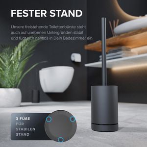 Produktbild für WC-Bürste ovimar Hugla, schwarz matt